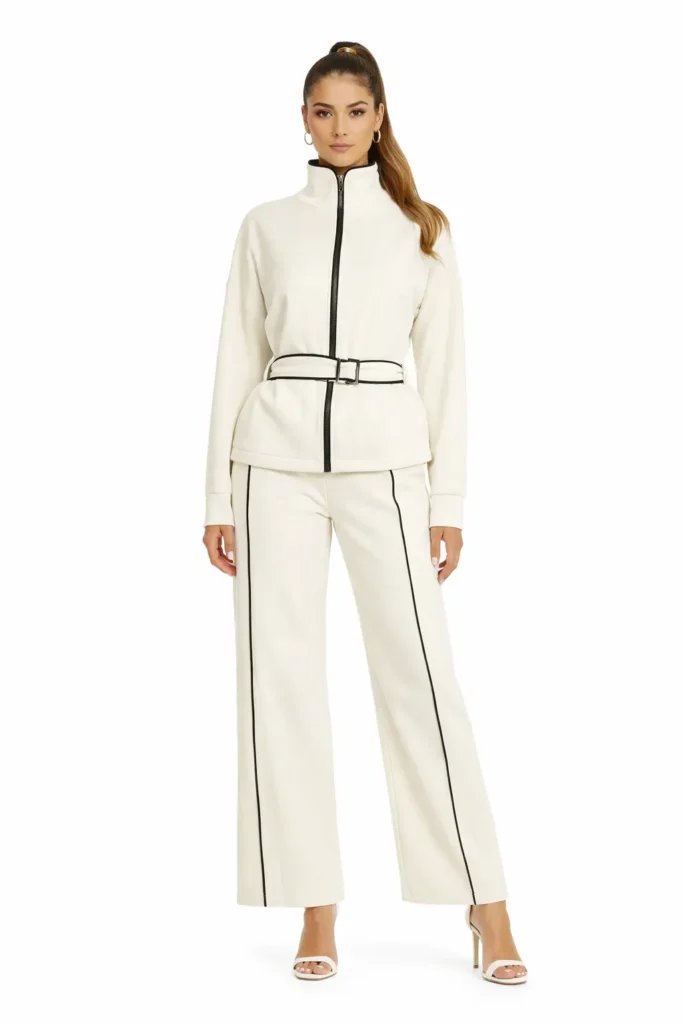 Ivory Edge Belted Co-ord