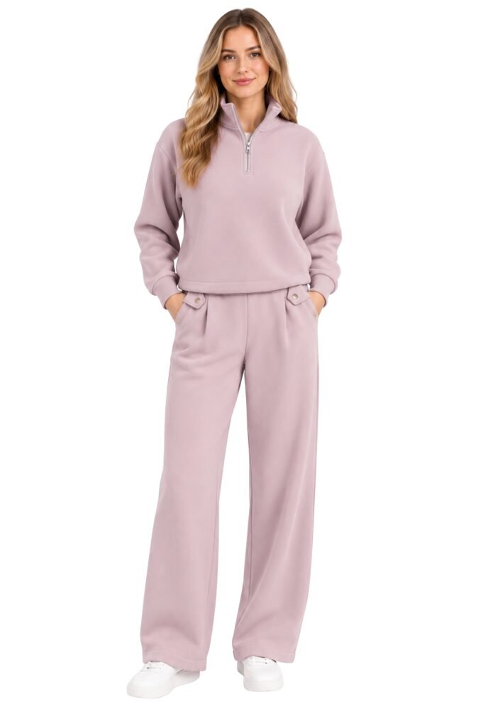 Woollen Half-Zip Co-ord Set